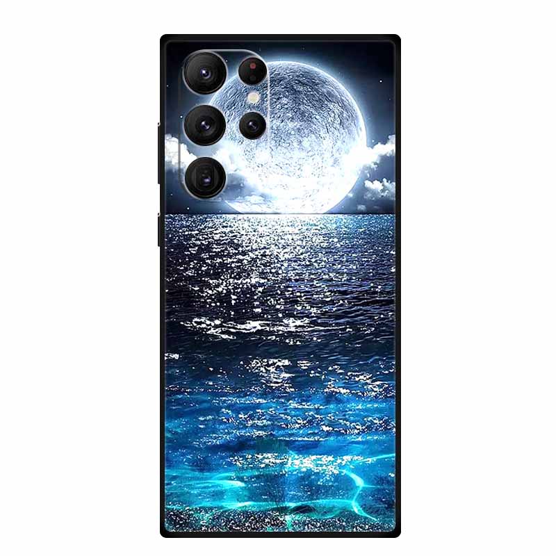 For Samsung S23 Ultra Phone Case Cover S23Ultra Black Silicone Soft Back Case For Samsung Galaxy S22 S23 Ultra Case S 23 Ultra