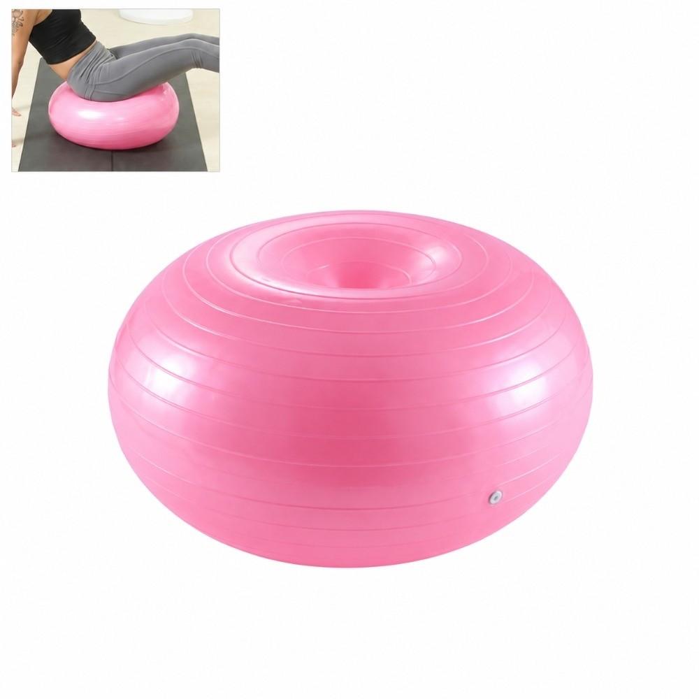 With Inflatable Pump Donut Yoga Ball Workout Ball Stability Exercise Ball Core Workout