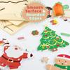 Christmas Wooden Puzzles Set for Toddler Santa Snowman Reindeer Wooden Puzzle for Kids Xmas Stocking Stuffer Gift Bag Filler