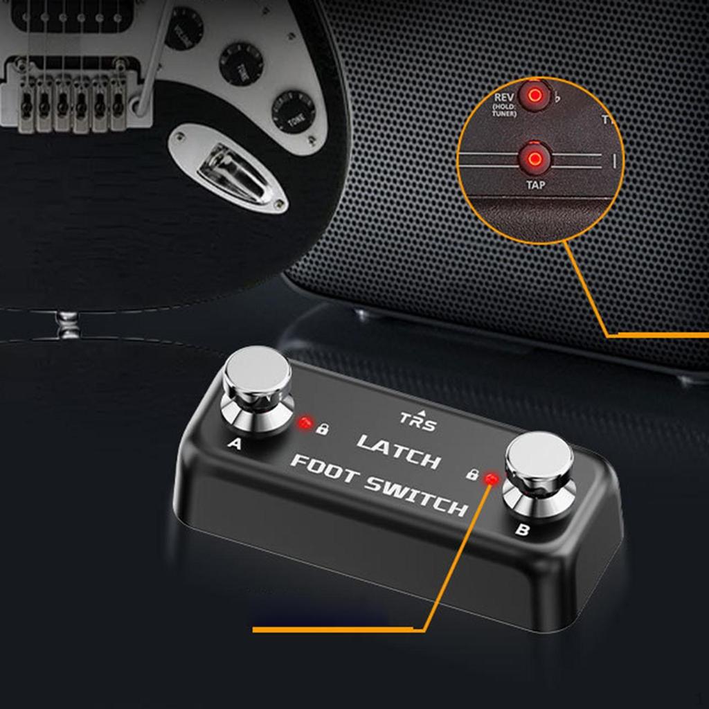 Dual Foot Switch Pedal Operated Non Slip Effects Repair Parts Momentary