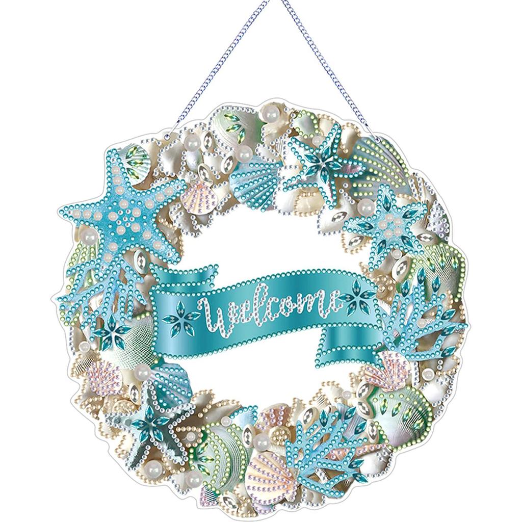 Summer Vibe 2D/Flat DIY Special Shape Rhinestone Diamond Art Window Pendants Diamond Art Pendant Wall Decor for Home & Windows