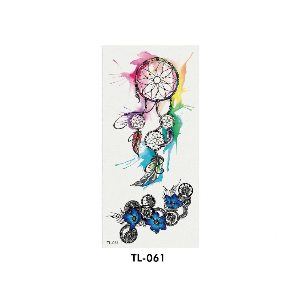 Cool Dream Catcher Rose Flower Nálepka na dočasné tetování Body Art Decal