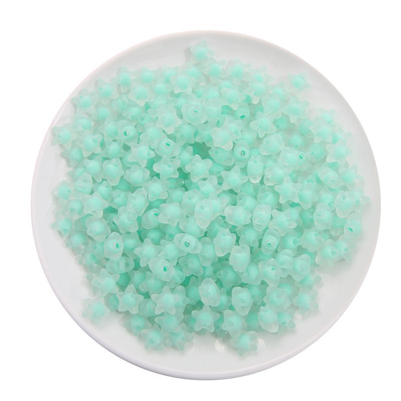 Frosted Acrylic Round Beads for DIY Jewelry and Beading Accessories