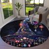 1pc Office Carpet Chair Mats Witch's Hat with Celestial Decorations Perfect for Decorating Office Chairs, Living Rooms, Or Bedrooms