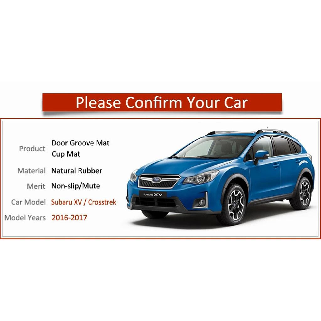 Anti-Rutsch-Gate Slot Mat Gummi Cup Coaster für Subaru XV 2016 2017 Facelift Crosstrek WRX STI Zubehör Aufkleber Auto Styling