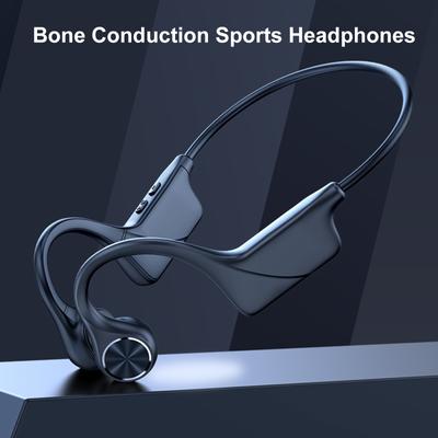 Bone Conduction Headphones Wireless BT 5.0 Earphone Outdoor Sports Headset IPX6 Waterproof Sweat Proof with Earbuds