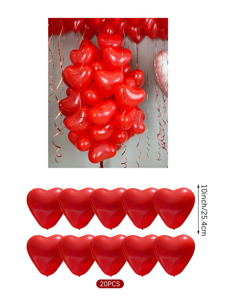 1 Satz goldene herzförmige Happy Anniversary-Ballons, zur Valentinstags-Partydekoration, Jubiläum, Hochzeit, Party mit Liebesthema