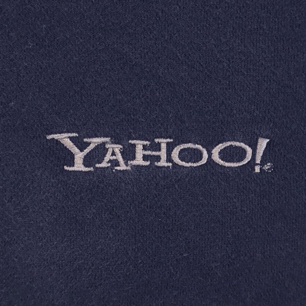 Lee 00s Made in Nepal Yahoo Long sleeve Front V sweat M Navy Back brushed Men's Used