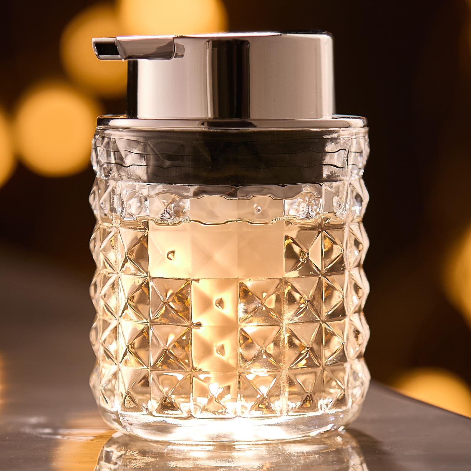 

Диспенсер для мыла VOLPONE, Прозрачное стекло, Показывает остаток мыла, Бутылка для шампуня с широким горлышком, Ручной дозатор, Бутылка для моющего средства с помпой, Шампунь, Средство для мытья посуды