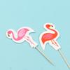 24Pcs Luau Cupcake Toppers Hawaiian Toothpicks With Flamingo Pineapple Palm Leaves Shape Picks Tropical Summer Beach Party Decor