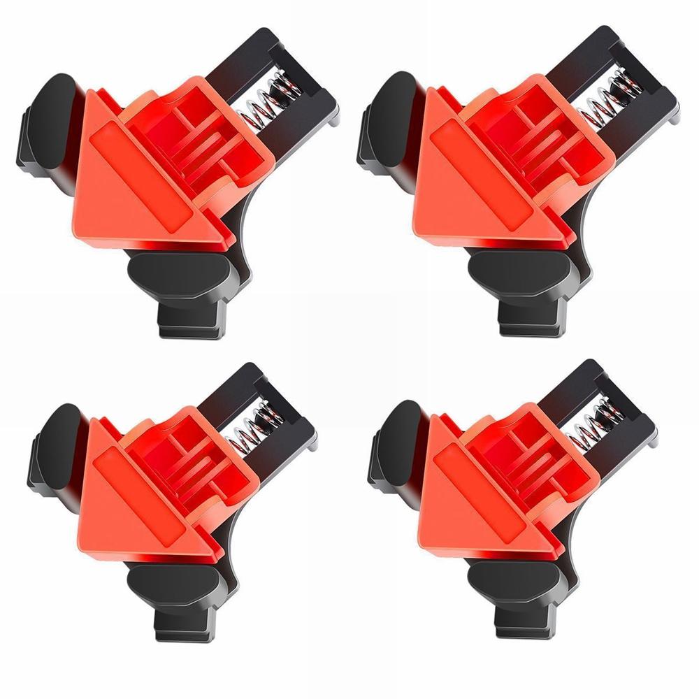 1PC 4PCS 90 Degree Corner Clamps Wood Working Tools Right Angle Clamps Clip Clamp Tool for Woodworking Corner Clip Fixer Corner
