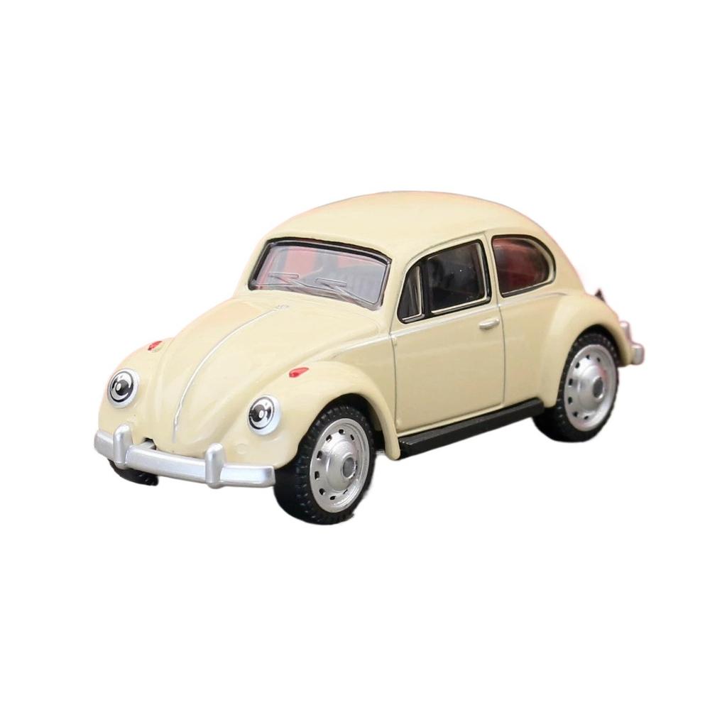 1/54 Scale Beetle Toy Car Model CCA MSZ 1:64 Diecast Miniature Free Wheels Collection Suitable for Hot Wheels Gift Kid