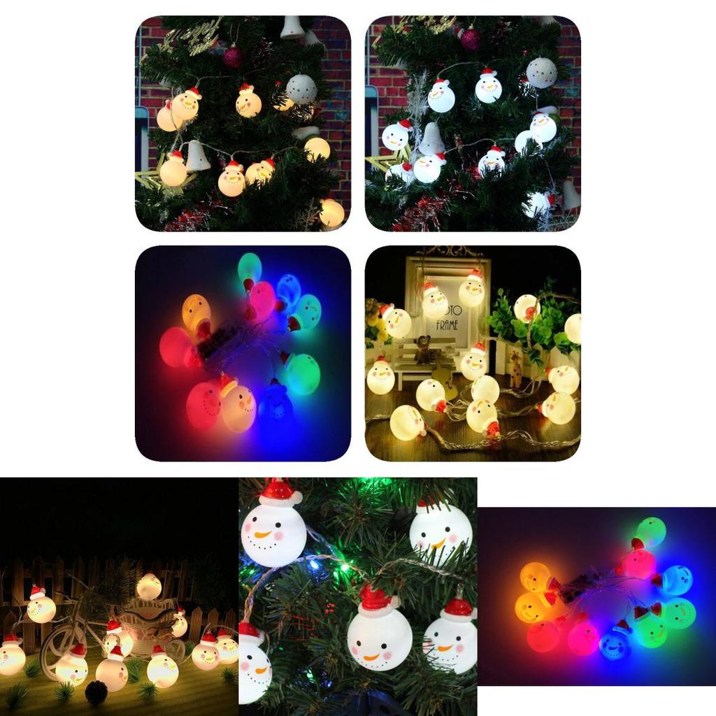 Magical Christmas Snowman String Lights For Kids Rooms With 10/20 Leds For Festive Decor