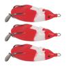 3PCS Portable PVC Snakehead Lure Bait 7cm 5 Types Artificial Lure Bait Soft Simulation Lure Bait Freshwater Fishing