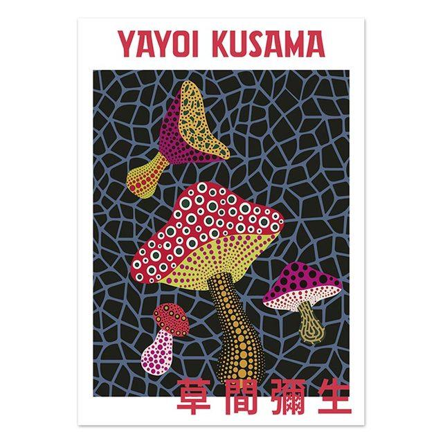 Yayoi Kusama Pumpkin Posters Abstract Nordic Canvas Painting Modern Wall Art Prints Gallery Decor Pictures for Living Room Decor