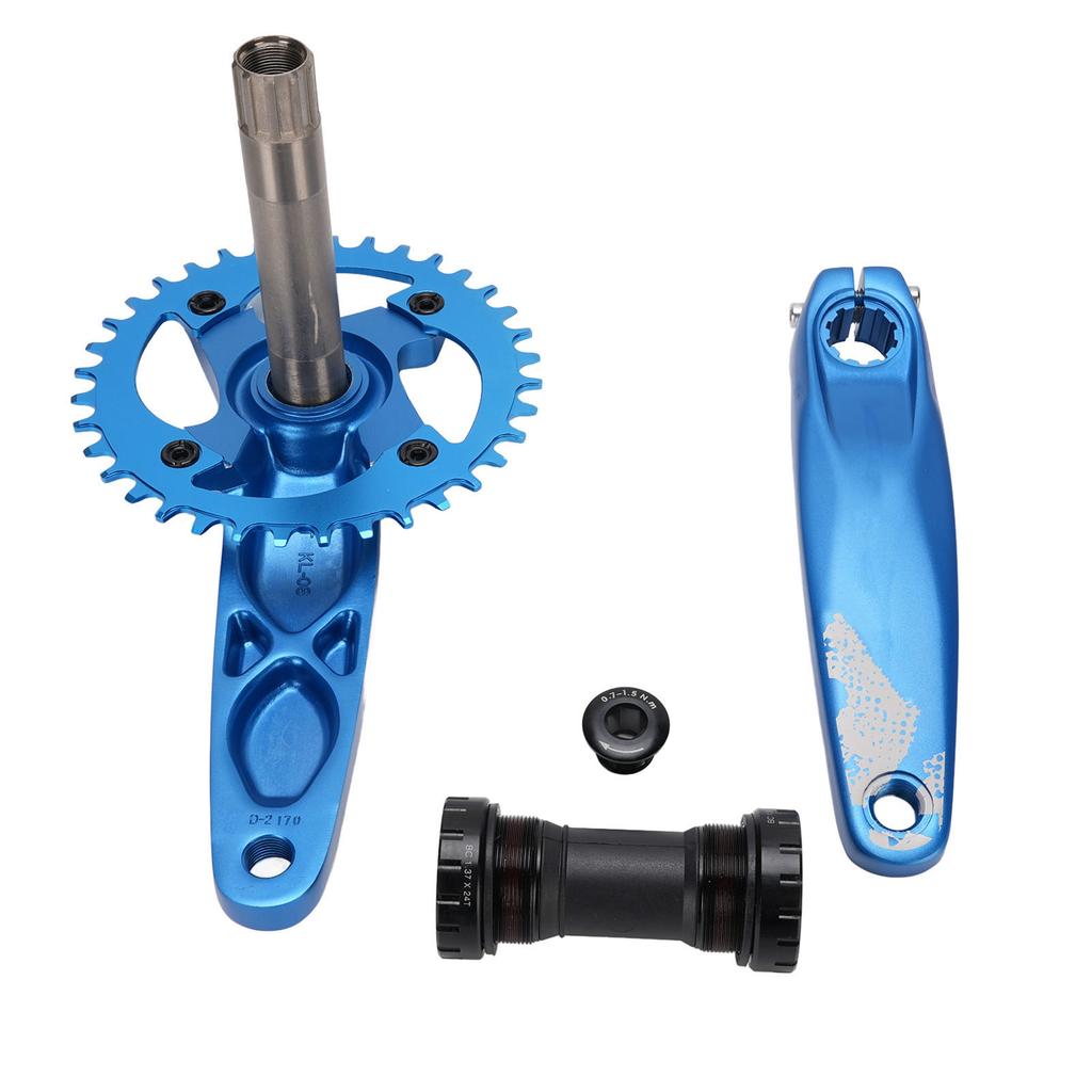 Bike Crank Arm Set Hollow Integrated Crankset 36T Chainring Bottom Bracket for 8 12 Speed Positive Negative Tooth for