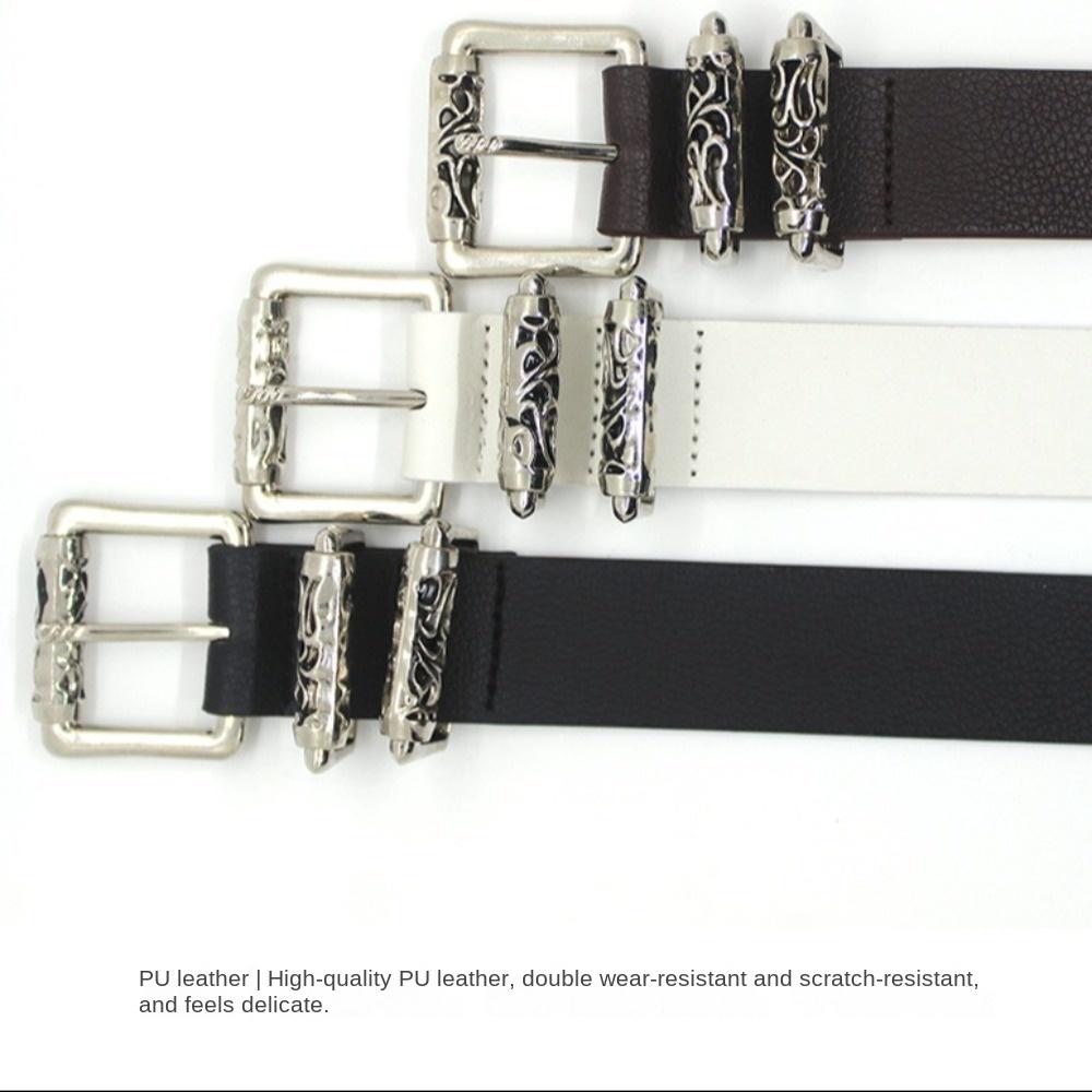 Classic Style Metal Buckle Belt Casual Waist Decoration New Versatile Waistband  Women