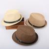 Parent-child Sun Hat Summer Sun Hat Men's Straw Sun Hat Children's British Top Hat Performance Jazz Hat