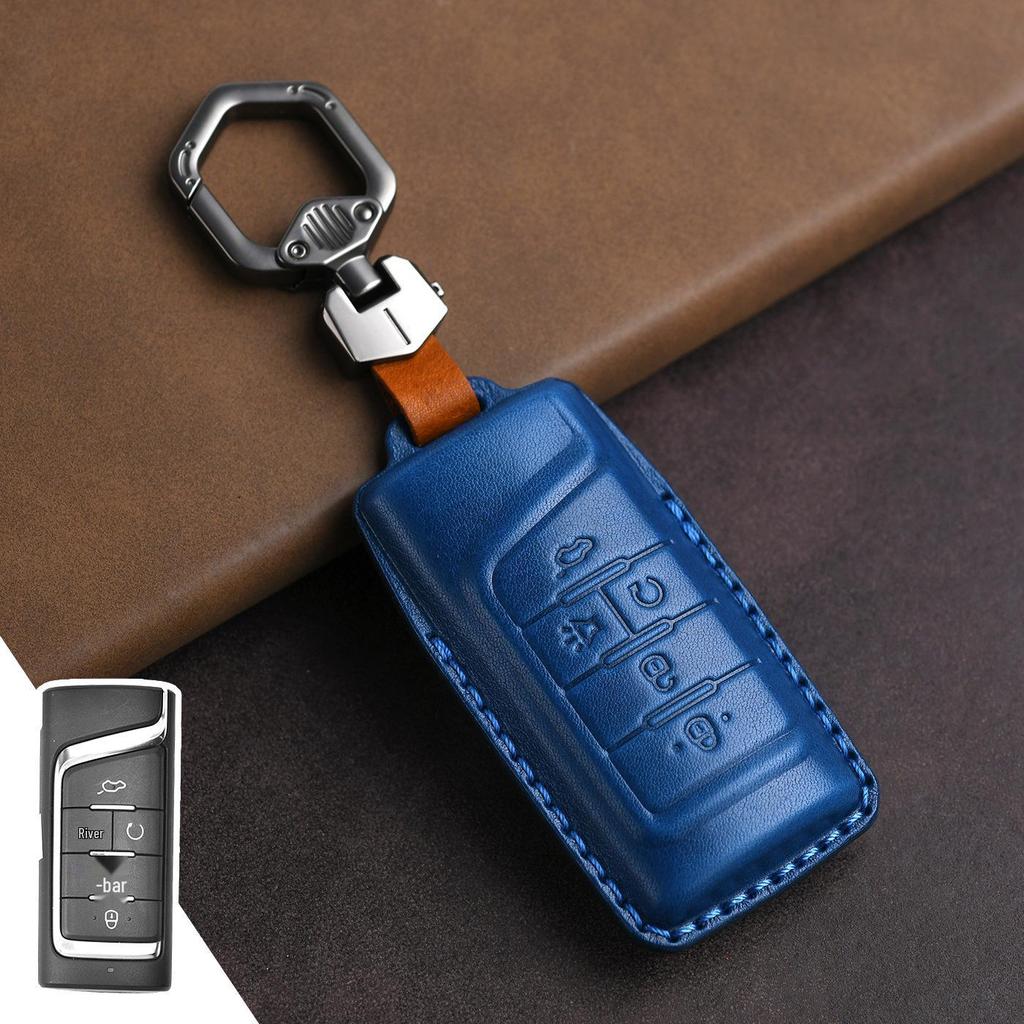 Genuine Leather Key Cover for GAC Trumpchi GS4/GS8/GS5/M6/GS7/M8 Models.