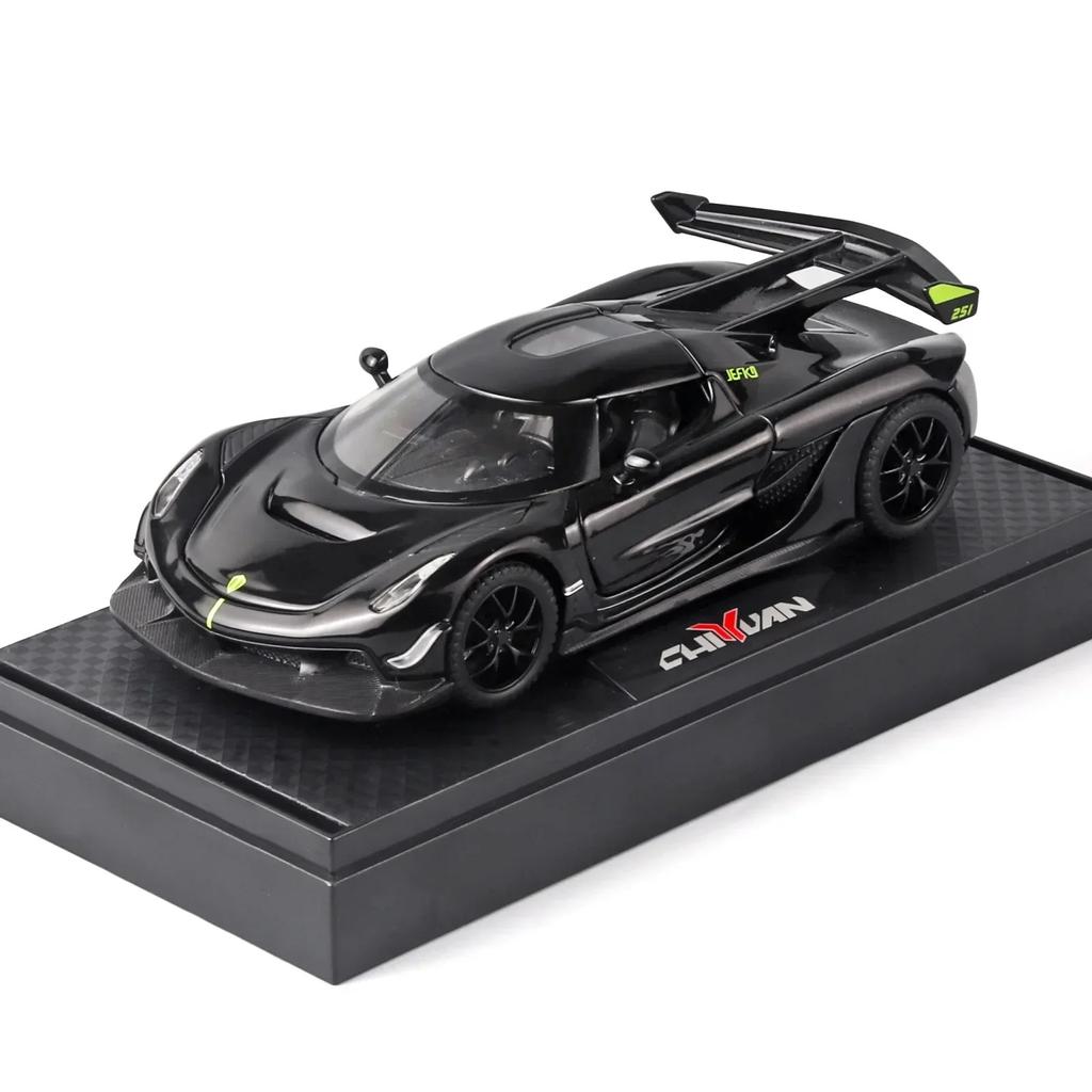 1/32 Koenigsegg Jesko Superauto Vysoká Simulace Kovový Odlévaný Model Auta Z Kovové Slitiny Zvuk Světlo Zpětný Chod Kolekce Dětská Hračka Dárky