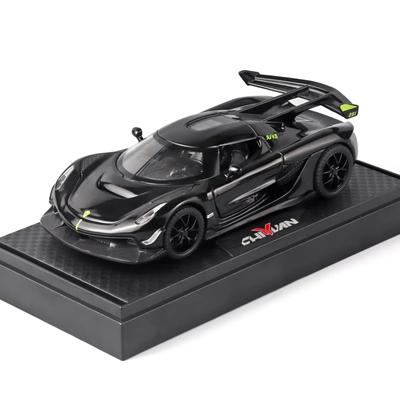 1/32 Koenigsegg Jesko Supercar High Simulation Diecast Metal Alloy Model Car Sound Light Pull Back Collection Kids Toy Gifts