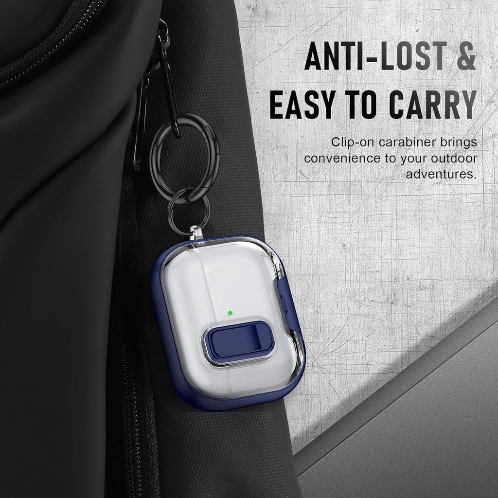 for AirPods Pro 3 Earphone Case (2026 New) with Phone Stand & Cleaner Kit Case Cover Accessories for AirPods Pro 3 with Keychain