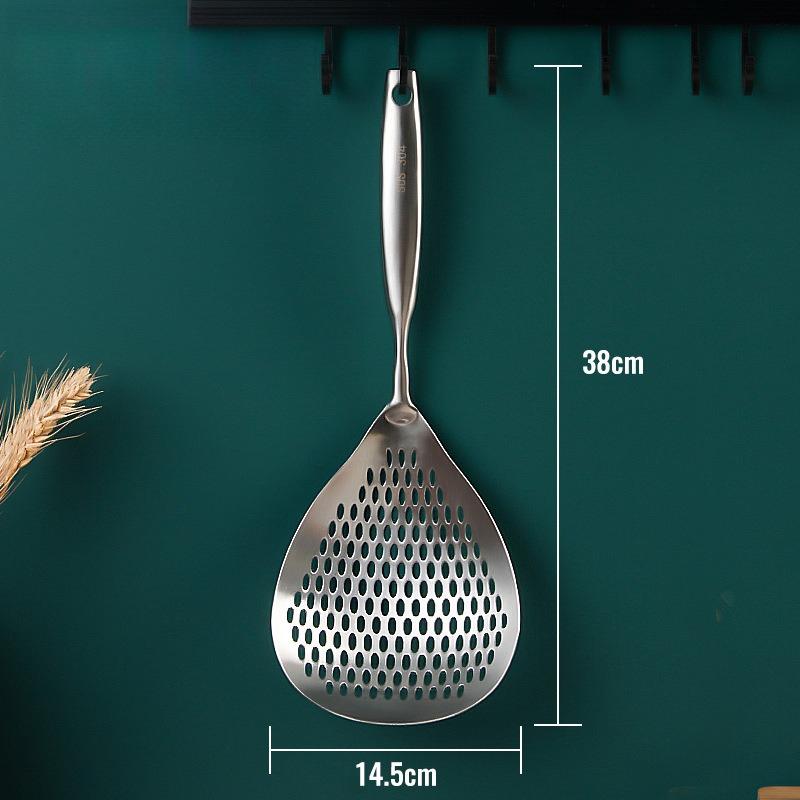 

1pc Stainless Steel Colander Skimmer Spoon Heavy Duty Food Strainer for Frying and Cooking Kitchen Utensils