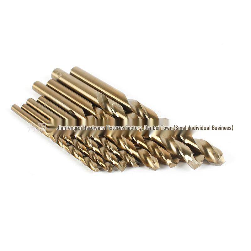 M35 Cobalt Twist Drill for Stainless Steel and Metal Plate Drilling, High Hardness