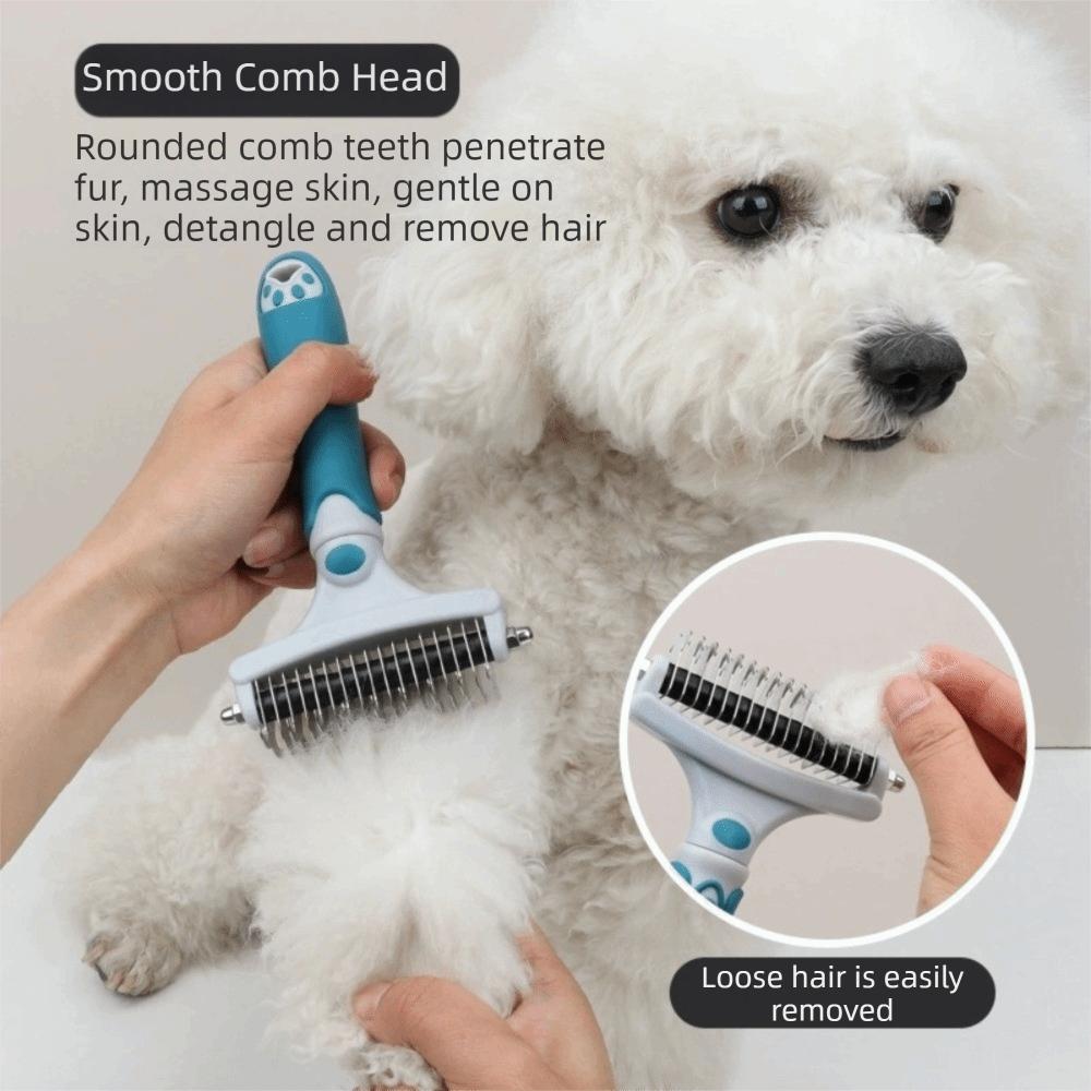 Double-Sided Pet Grooming Brush Professional Cat Cleaning Comb Dog Knot Opening Comb Pet Massage