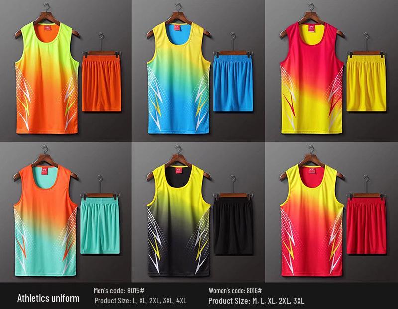 Custom Competition Track & Field Uniform Set - Quick-Dry Training Vest for Students