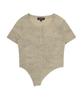 Syupeodeulai Women'S Henley Neck T-Shirt Beige Sdfivcq40Beg