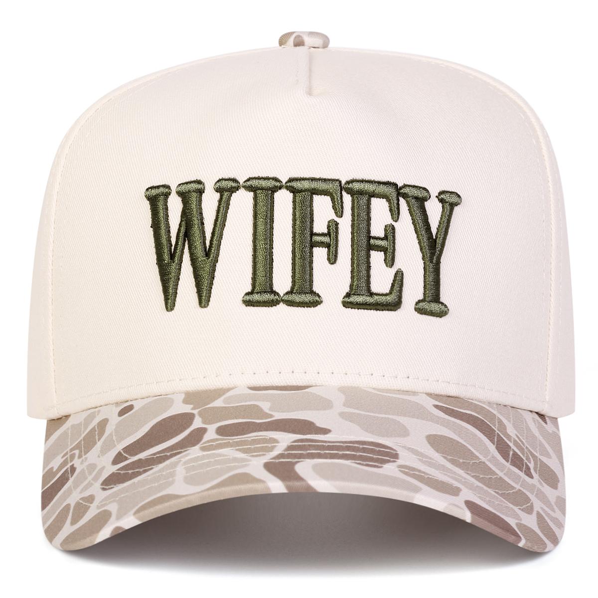 

Unisex Wifey Embroidery Baseball Caps Spring Autumn Outdoor Adjustable Casual Hats Sunscreen Hat Sports Cap
