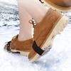2pcs Adjustable Stainless Steel Snow Claw Ice Grippers with System - Heavy-Duty Winter Climbing, Walking, Driving Grips