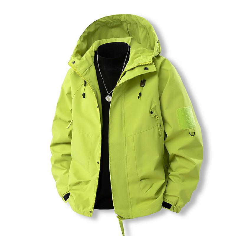 New Spring and Autumn Men's Jacket Outdoor Mountaineering Suit Student Workwear Multi-bag Waterproof Jacket Couple Jacket Top Men