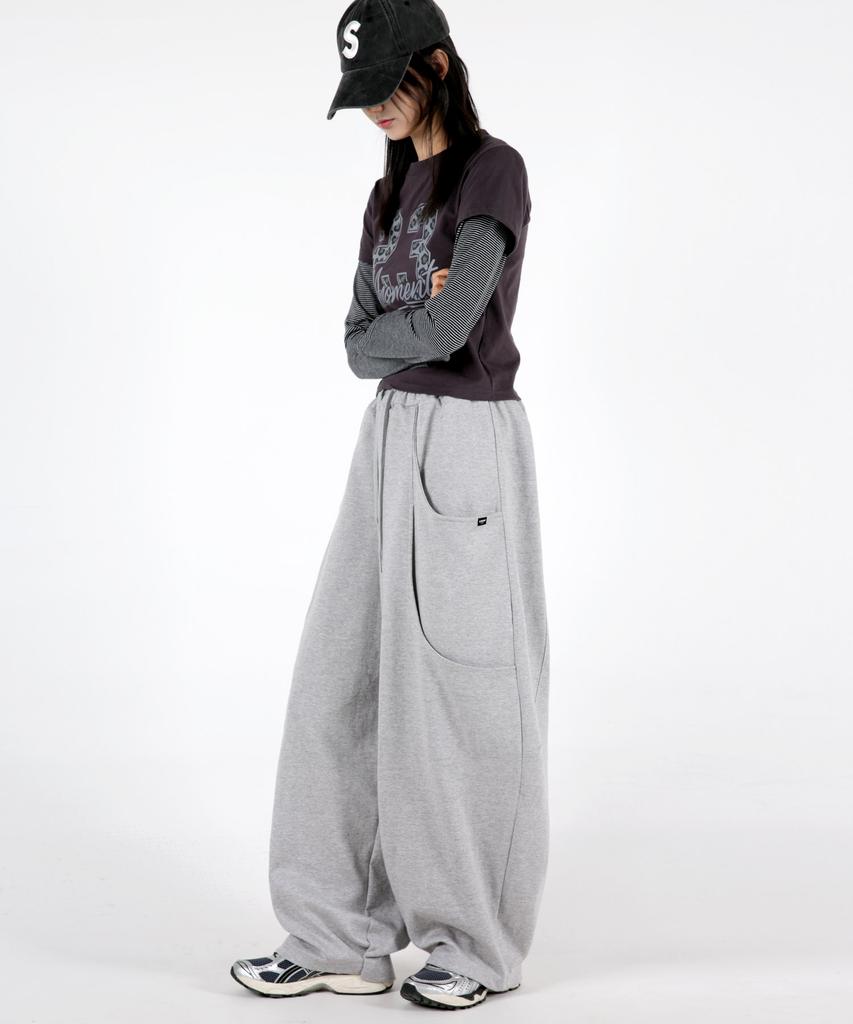 UMM Women'S Double Pocket Balloon Fit Training Pants 3 Colors