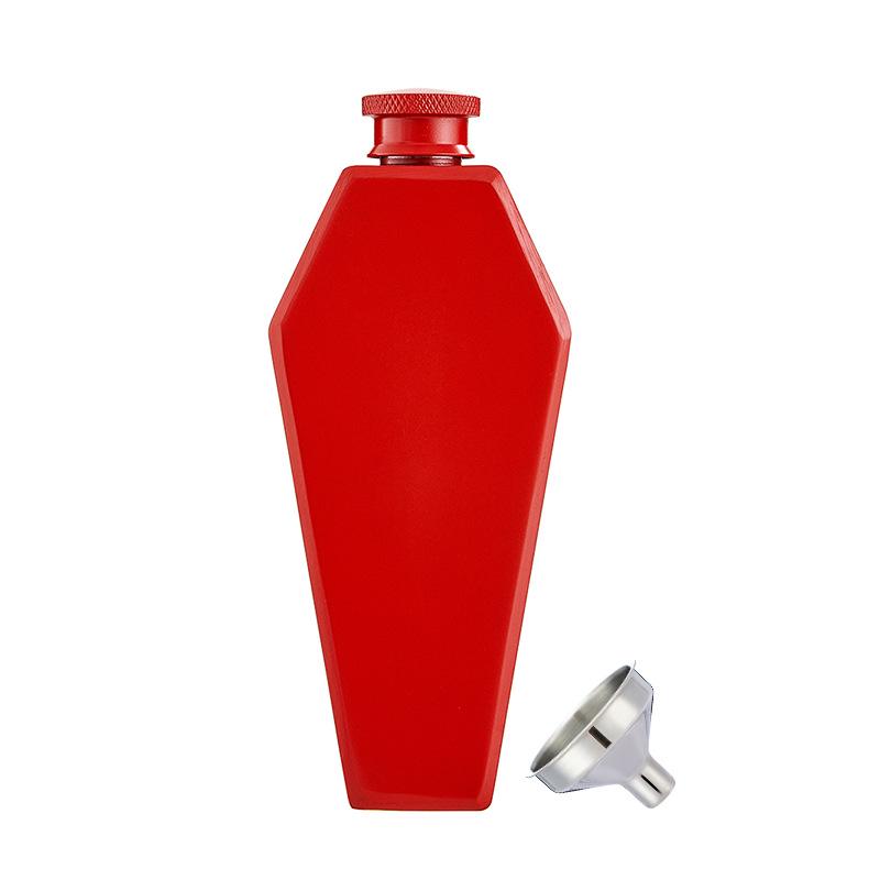 Compact 304 Stainless Steel Hip Flask - Food-Grade, Portable, Creative Barware for Outdoors and Baijiu.