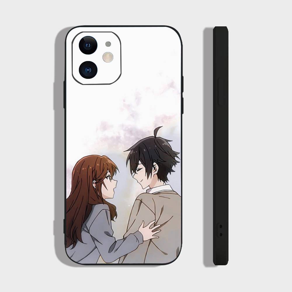 Japanese Classic Anime H-Horimiya Vintage Phone Case For IPhone 17 Air 16 15 14 13 Pro Max 11 12 Black Silicone Cover