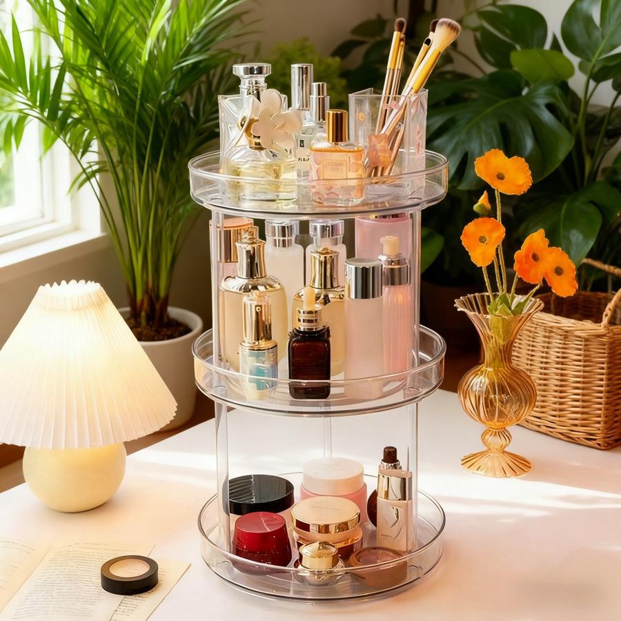360° Rotating Kitchen & Bathroom Organizer for Spices and Skincare Products