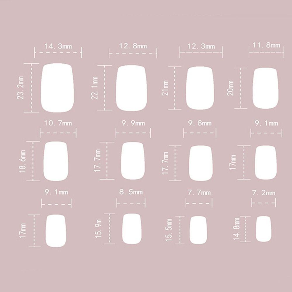 New Long False Nails Water Pipe French Fake Nails Detachable Bow Tie Press On Nails Women Girls