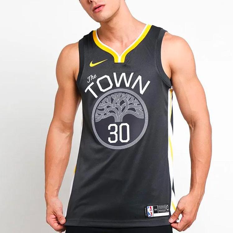 Nike Stephen Curry Golden State Warriors NBA Statement Edition Swingman Jersey Men Jerseys Charcoal 877205-060