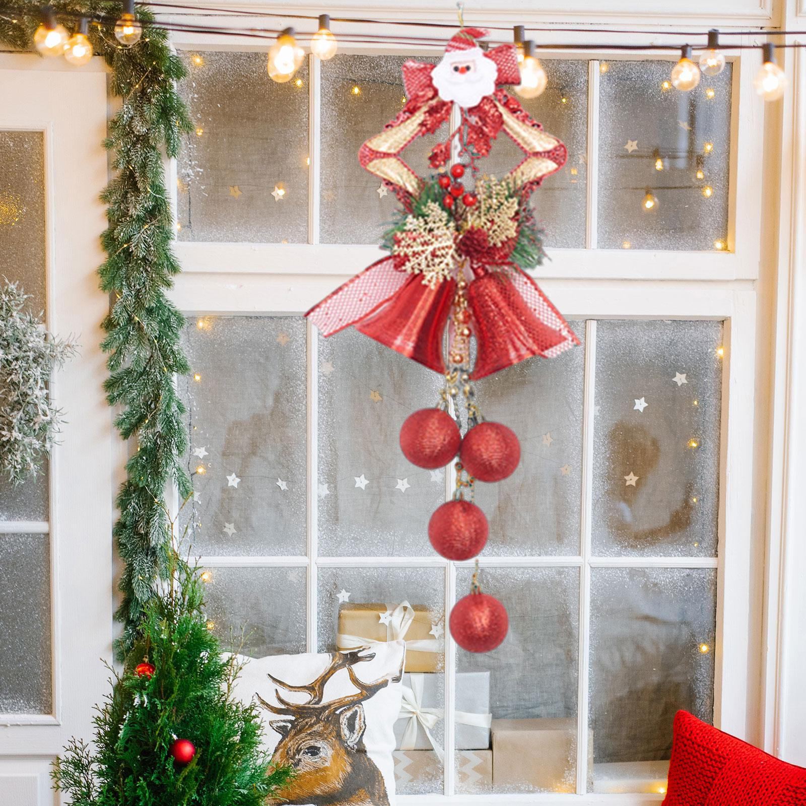 

Christmas Bell Pendant Xmas Tree Ornament Portable Large Hanging Decoration for Patio Office Living