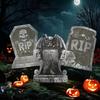 1PC Halloween Foam Tombstone with RIP Letters Scary Graveyard Decoration for Yard Haunted House Party Display Easy Assembly