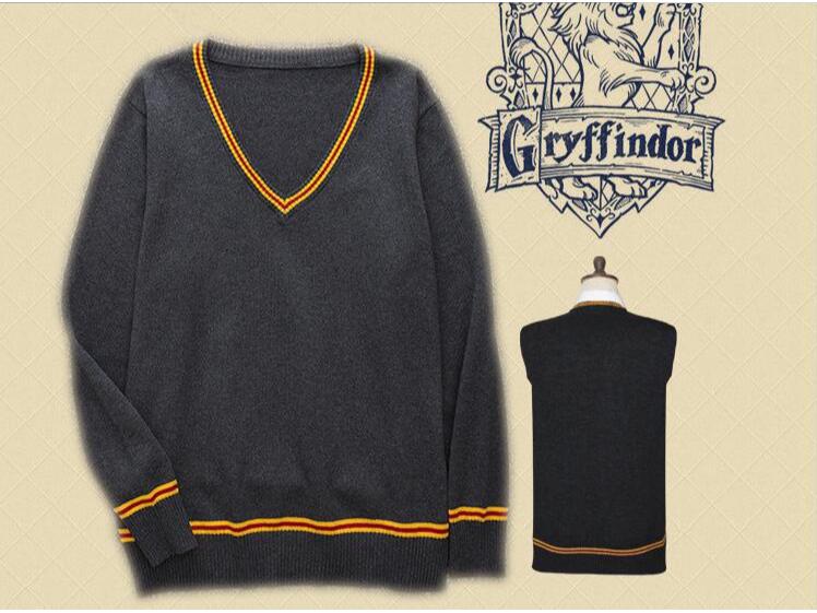 Gryffindor V-Neck Sweater Vest - Long Sleeve Harry Potter Pullover