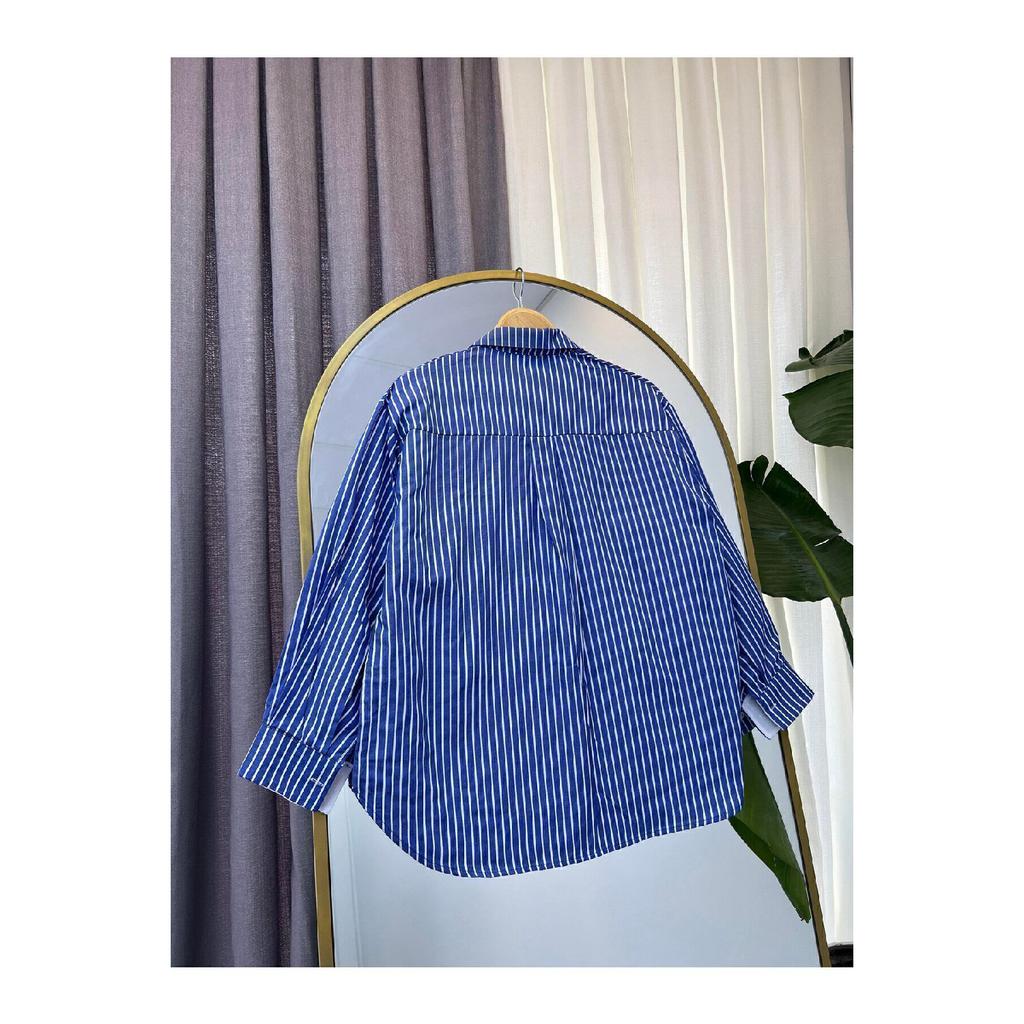 Striped Oversized Women's Shirt