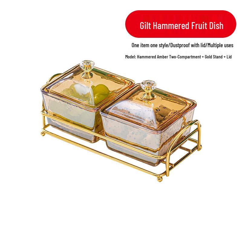 Glass Snack & Fruit Serving Tray