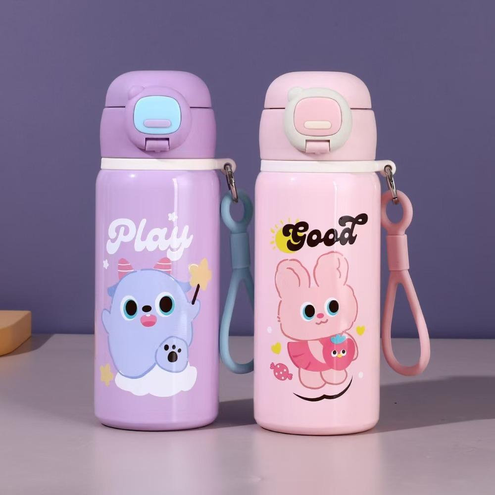 

Portable Water Cup Insulated Vacuum Flasks Cute Thermal Cup for Children 500ml фіолетовий