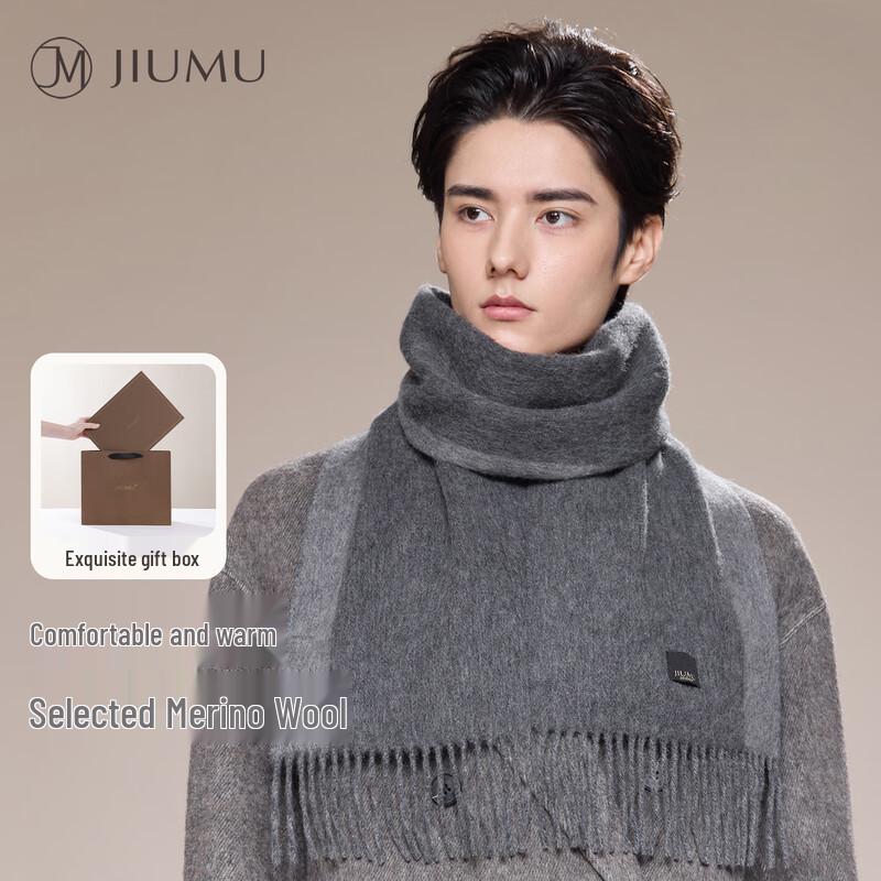

JIUMU Men s Wool Blend Scarf