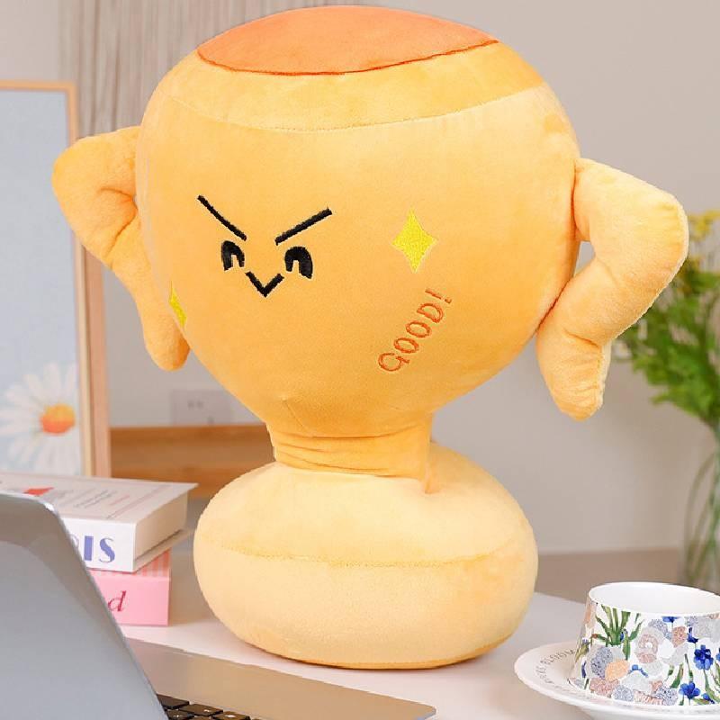Cute Creative Cartoon Trophy Plush Toy Girls Kid Sleep Companion Gift Festive