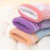 5 Colors Winter Kindergarden Kids Five-Finger Cartoon Knitted Gloves Girls Warm Thickened Plush Gloves Cute Bunny Gloves 3-5Y