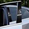 2pcs Car Stickers B-Pillar Center Column Decoration Cover Decals For Honda Civic Fit Pilot BRV Jazz Accord HRV CRV